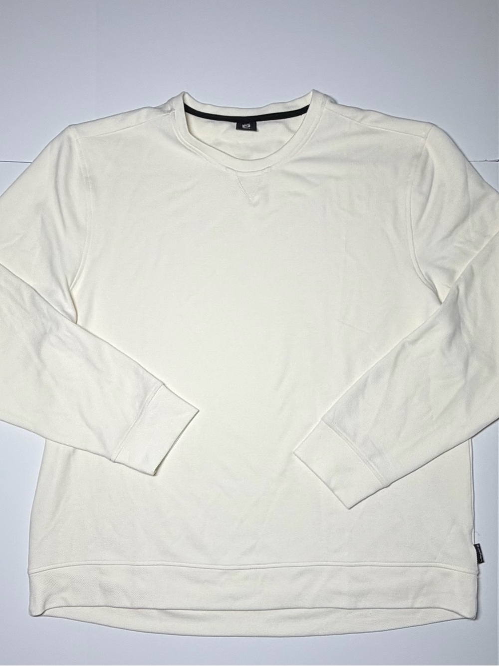 Layer 8 Men's Off-White Crewneck Sweater